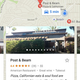 Google maps nearby places. Built-in navigation, reviews and price range don’t let you die when hungry